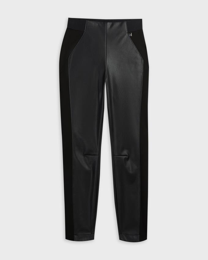 Leggings Ted Baker Faux leather Noir Femme | OOX-38757547